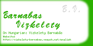 barnabas vizkelety business card